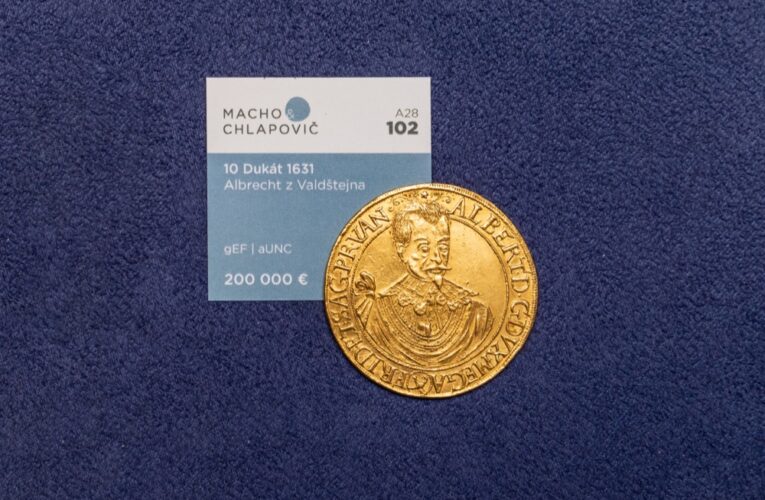 Do aukce míří numismatické materiály za 120 milionů korun.Hitem bude mince s Valdštejnem za 5 milionů.
