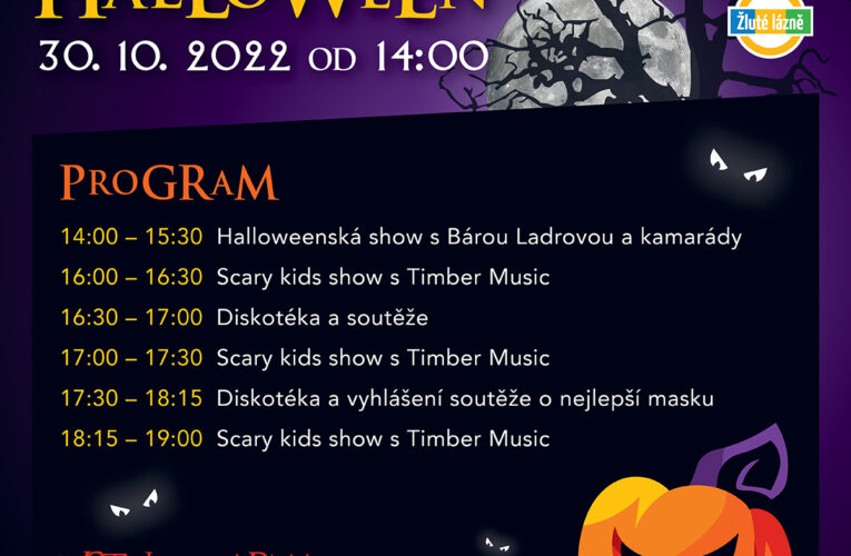 Žluté lázně svolávají strašidla – v neděli oslaví Halloween
