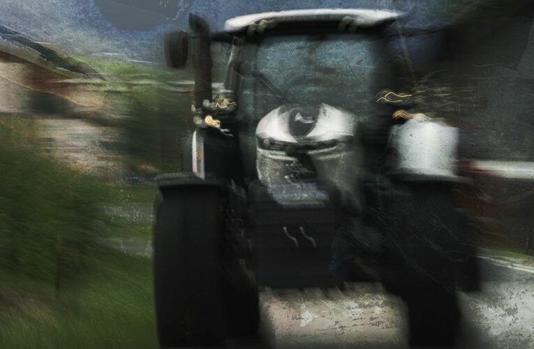 Zemědělská krajina a technika na fotografiích Miloše Sedláčka