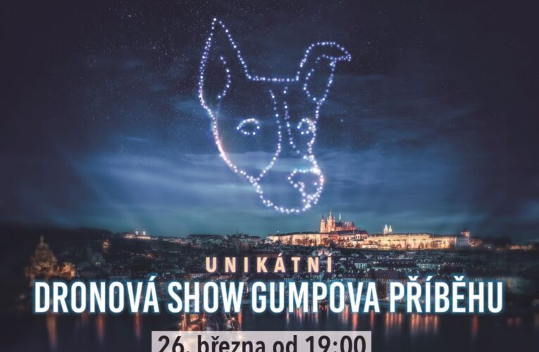 Film Gump – jsme dvojka představí unikátní dronovou show nad Prahou