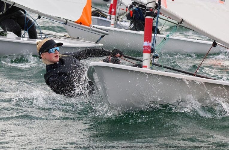Osmé místo z ME třídy ILCA 4 v Izole