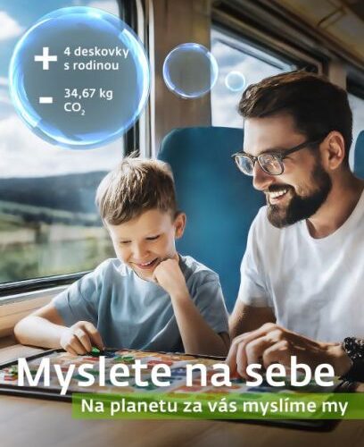 Na planetu myslíme za vás. České dráhy spustily novou kampaň na ekologické cestování vlakem