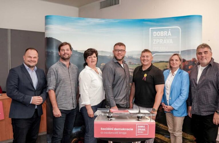 Středočeská SOCDEM představila program a kandidáty do krajských voleb. Chce pro kraj zajistit více dobrých zpráv.