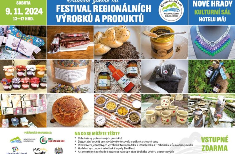Nové Hrady ožijí festivalem regionálních produktů a výrobků, zahraje skupina BartBand