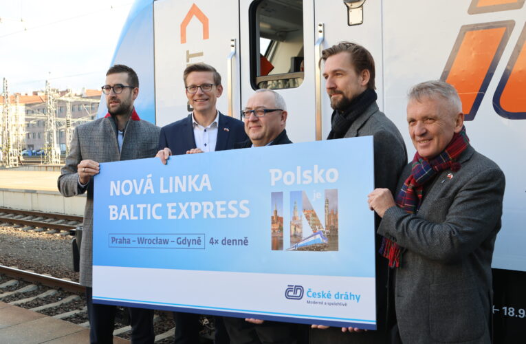 Baltic express odstartoval! Nabízí spojení do Wrocłavi a k Baltskému moři