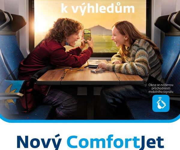 Milujeme vlaky. Zamilujte si je taky! České dráhy spouští novou kampaň v hlavní roli s ComfortJetem