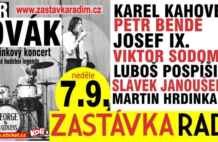 Petr Novák by slavil 80: v  Radimi u Kolína  se chystá vzpomínkový koncert za účasti hvězd několika generací