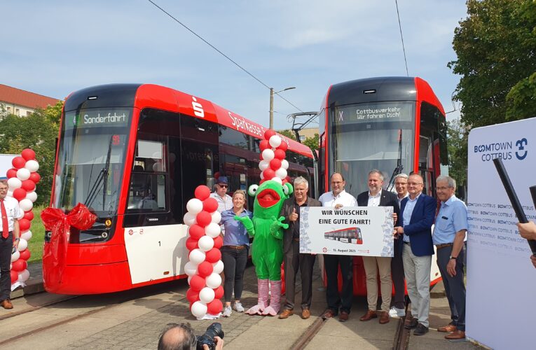 Nové tramvaje Škoda ForCity Plus 47T zahajují provoz v Chotěbuzi