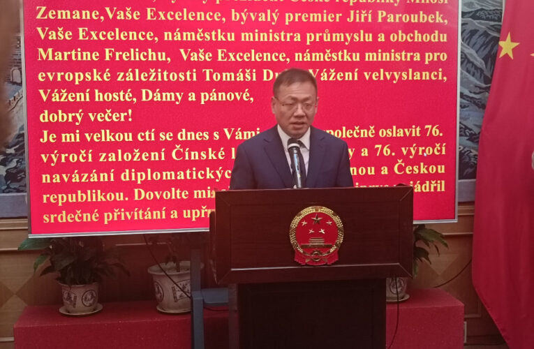 Oslava 76.výročí založení Čínské lidové republiky v Praze