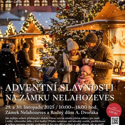 Zámek se rozzáří, Dvořákův dům ožije. Nelahozeves odstartuje Advent víkendovými slavnostmi