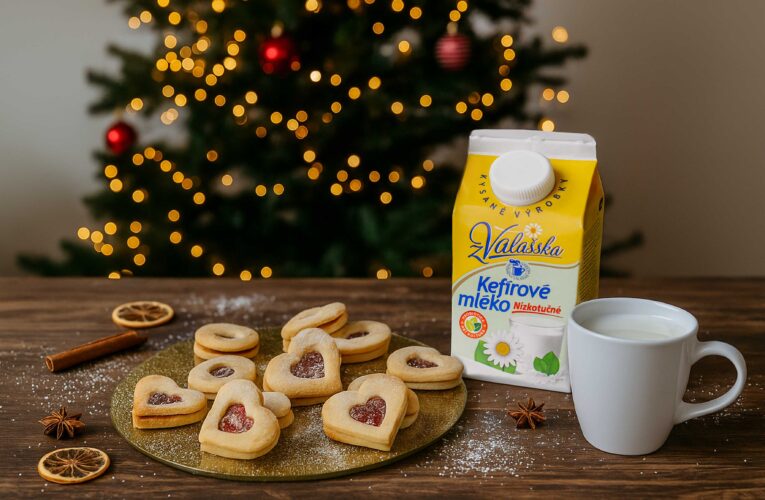 Tradiční linecké cukroví s Kefírovým mlékem z Valašska-Vánoční klasika v moderním pojetí