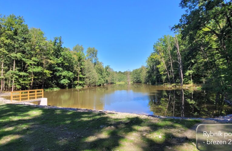 Menší nádrž zrekonstruovaly u Dětenic Lesy České republiky