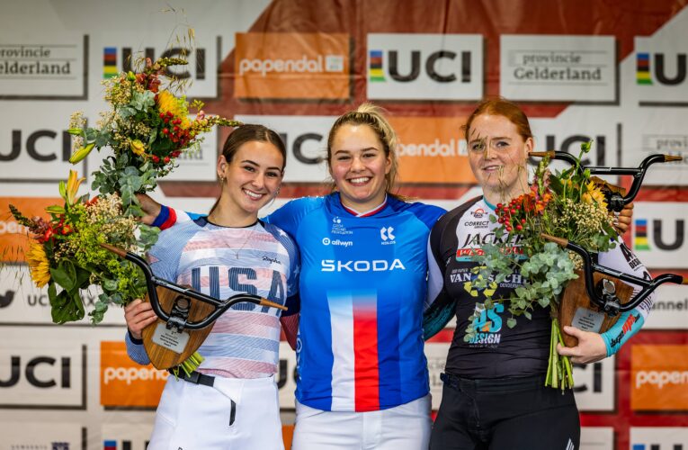 Sabina Košárková dvakrát na pódiu při SP v BMX!