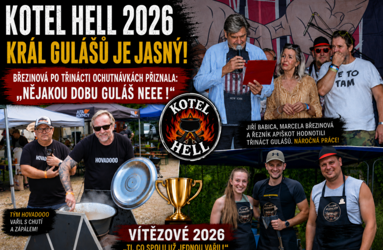 Rock, kotlíky a hvězdná porota! Kotel Hell ovládli Arakain, Babica i nejlepší guláš roku