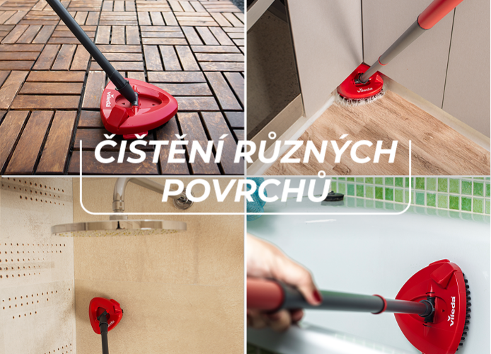 Generální úklid po letních dnech s Vileda TURBO mopem a novým kartáčem