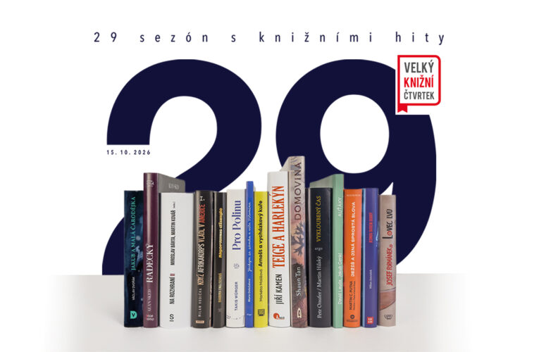 Velký knižní čtvrtek slaví 15 let v českých knihkupectvích. Stylově tak 15. října přinese rovnou 15 knižních novinek
